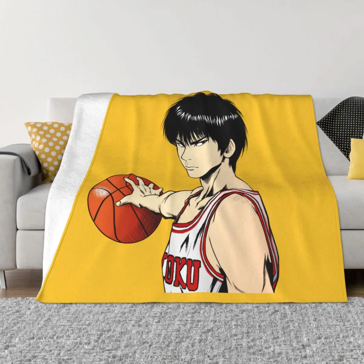 

SLAM DUNK Blankets and Throws Super Soft Thermal Indoor Outdoor Blanket for Living Room Bedroom Office Travel