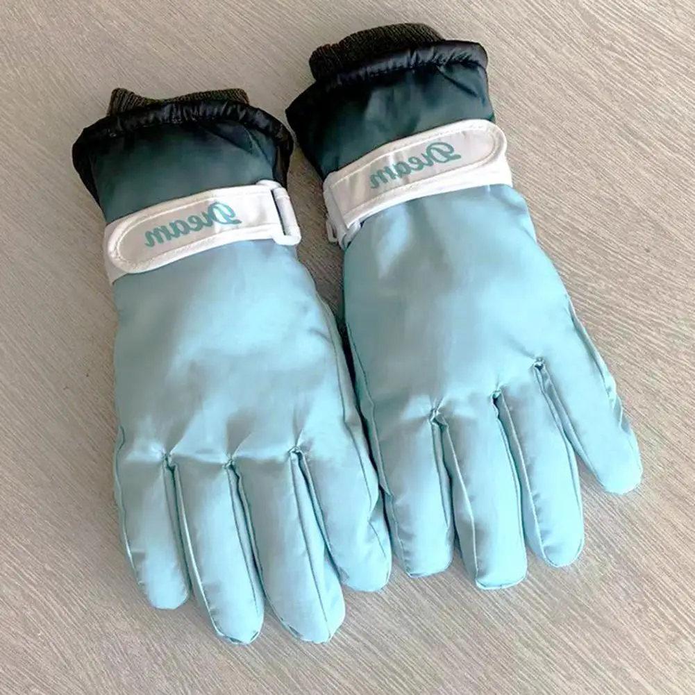 

1 Pair Snowboard Gloves Plush Lining Ridding Gloves Thicken Anti Skid Gloves