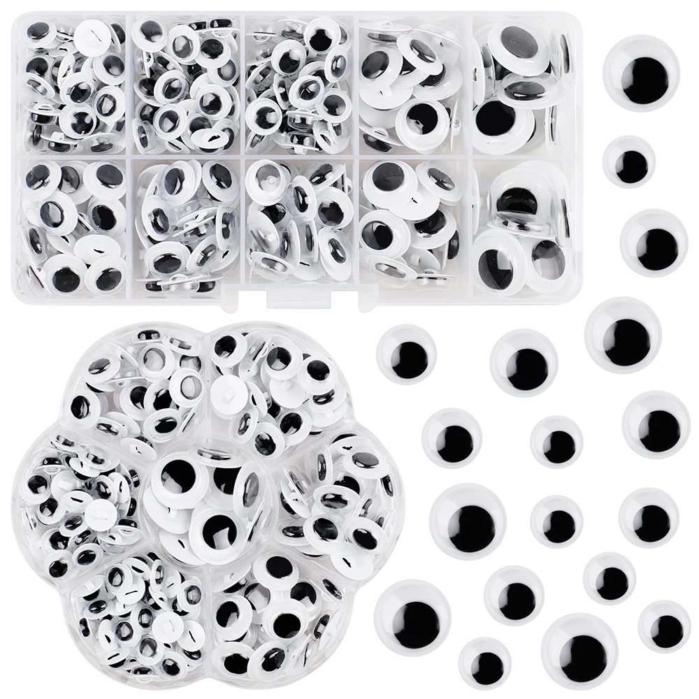 Самоклеящиеся пластиковые глаза для животных и детей