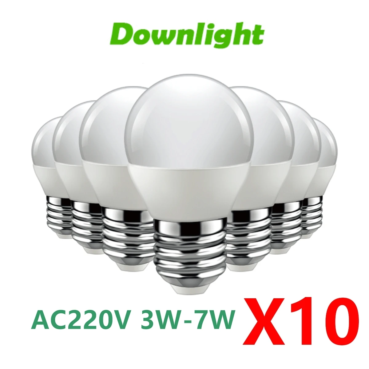 10pcs LED Bulb Lamps G45 E27 E14 B22 AC220V 240V Light Bulb Real Power 3W 5W 6W 7W 3W Lampada Living Room Home LED Bombilla