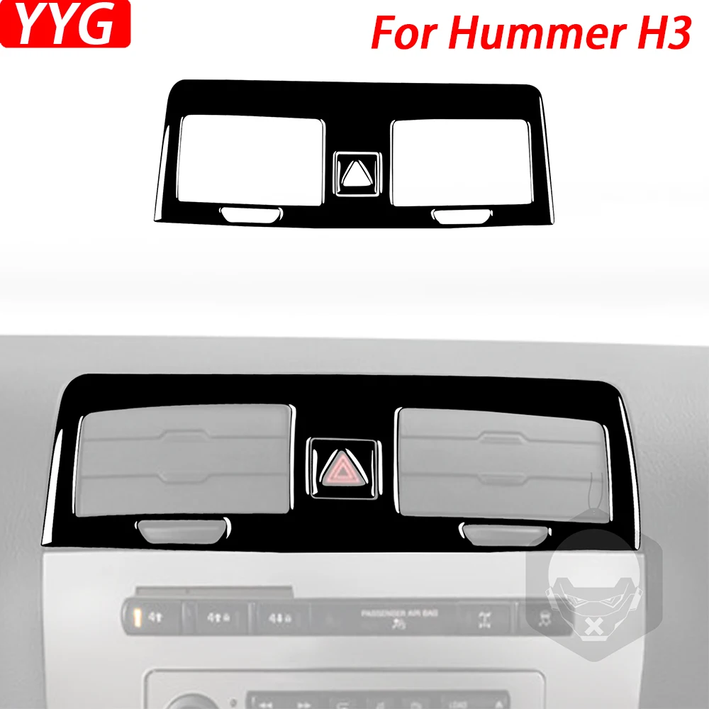 Для Hummer H3 2006-2010 фортепиано черный аварийный свет панель воздуховыпускного