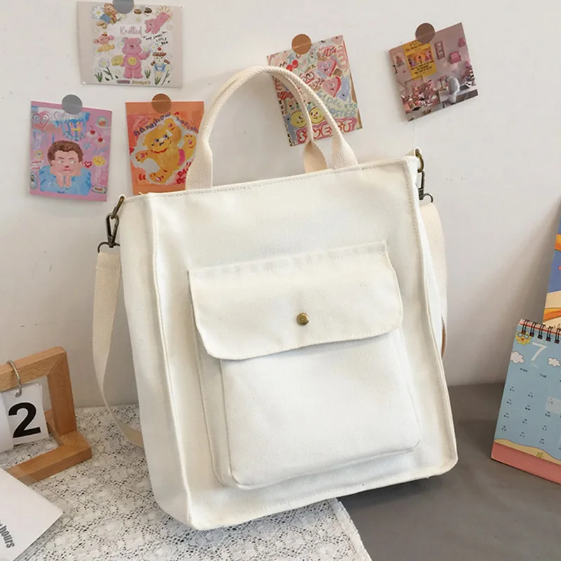 

Tote bag for Women 2022 Winter Trend Solid retro Canvas bag Large capacity Crossbody Bag luxury designer handbag shopping bags