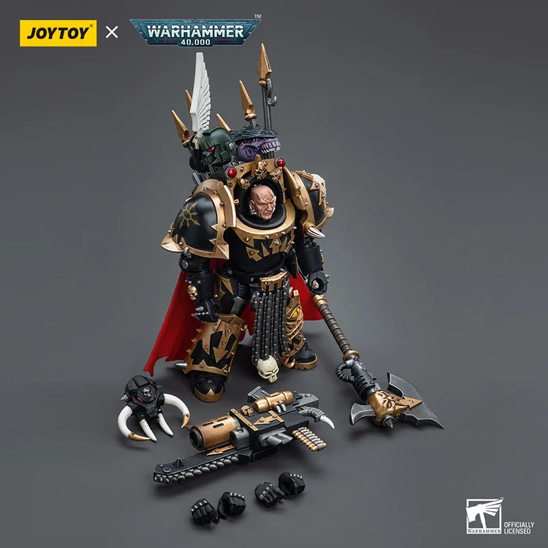 Фигурки JOYTOY 1/18 Warhammer 40K Chaos Space Marines Black Legion Lord in Terminator Armor коллекция аниме-моделей
