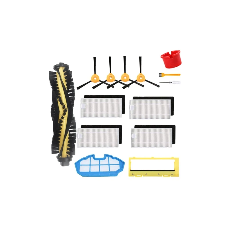 

For Ecovacs Deebot N79,N79S Parts Of Main Brush Side Brush Filter Pre-Filter Brush Cover Parts