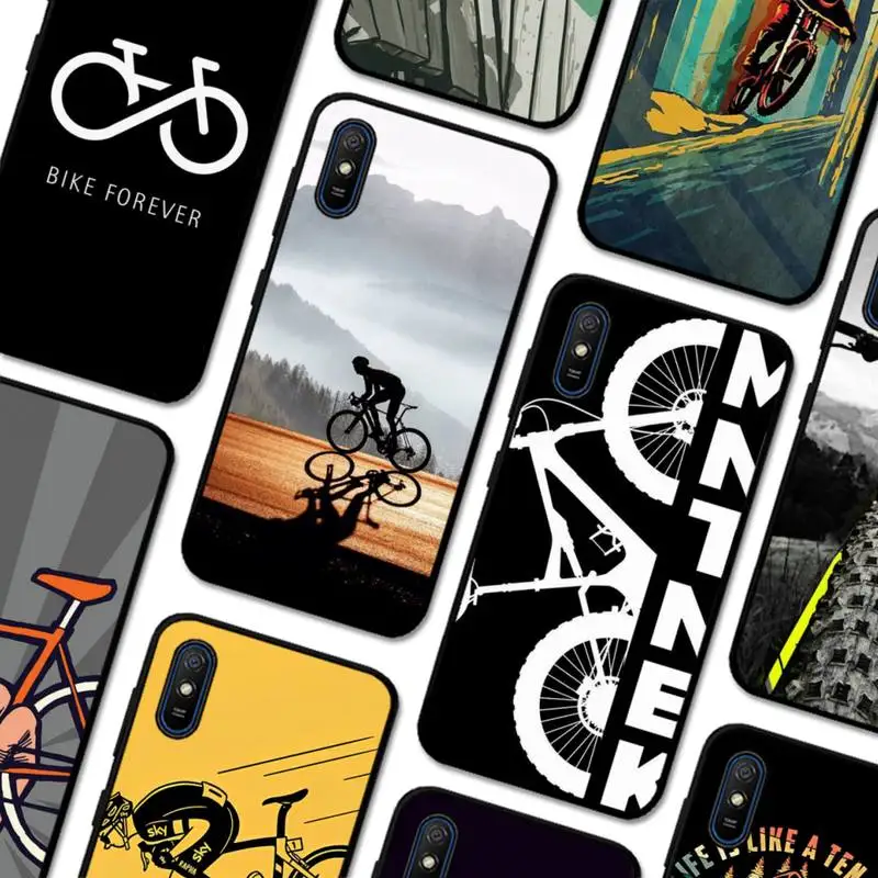 

Bike Cycling Art Phone Case for Redmi 5 6 7 8 9 A 5plus K20 4X S2 GO 6 K30 pro