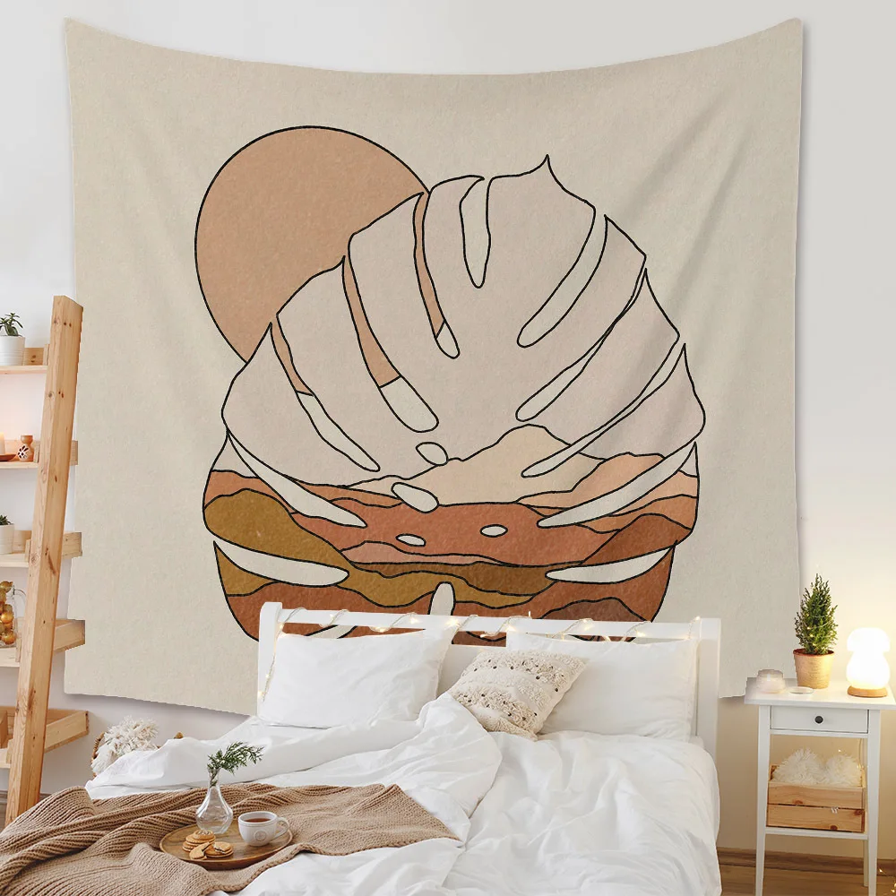 Богемный гобелен декор для комнаты Настенный мандала современный простой фон