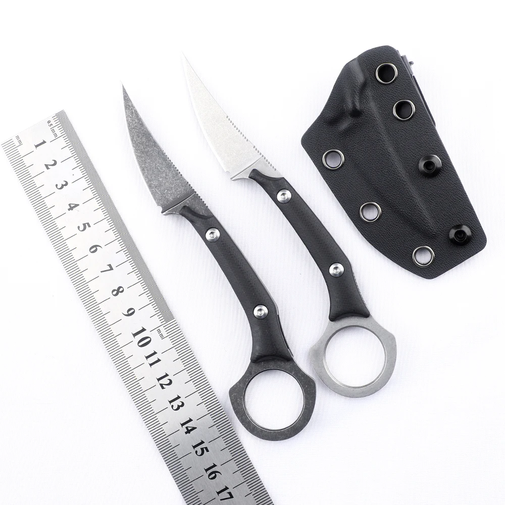 

G10 Handle Outdoor Utility Self Defense Weapons Camping Hunting Survival EDC Tool Fixed Blade Combat Tactical Knife D2