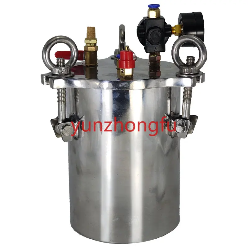 

Pneumatic Stainless Steel Pressure Tank Spray Paint Pressure Tank Dispenser Pressure Barrel Vacuum Chamber Dispensing Bucket