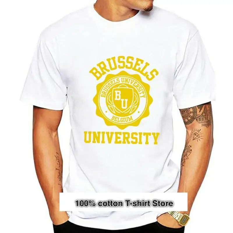 

Camiseta para hombre con Logo de la Universidad de Brussels, disponible en todos los colores y tamaños