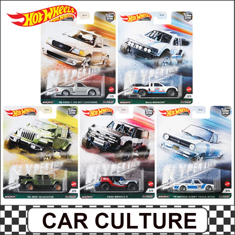 

Original Hot Wheels Premium Car Culture Hypoer Haulers Diecast 1/64 Model Kids Toys Boys for Children Birthday Gift JEEP FORD