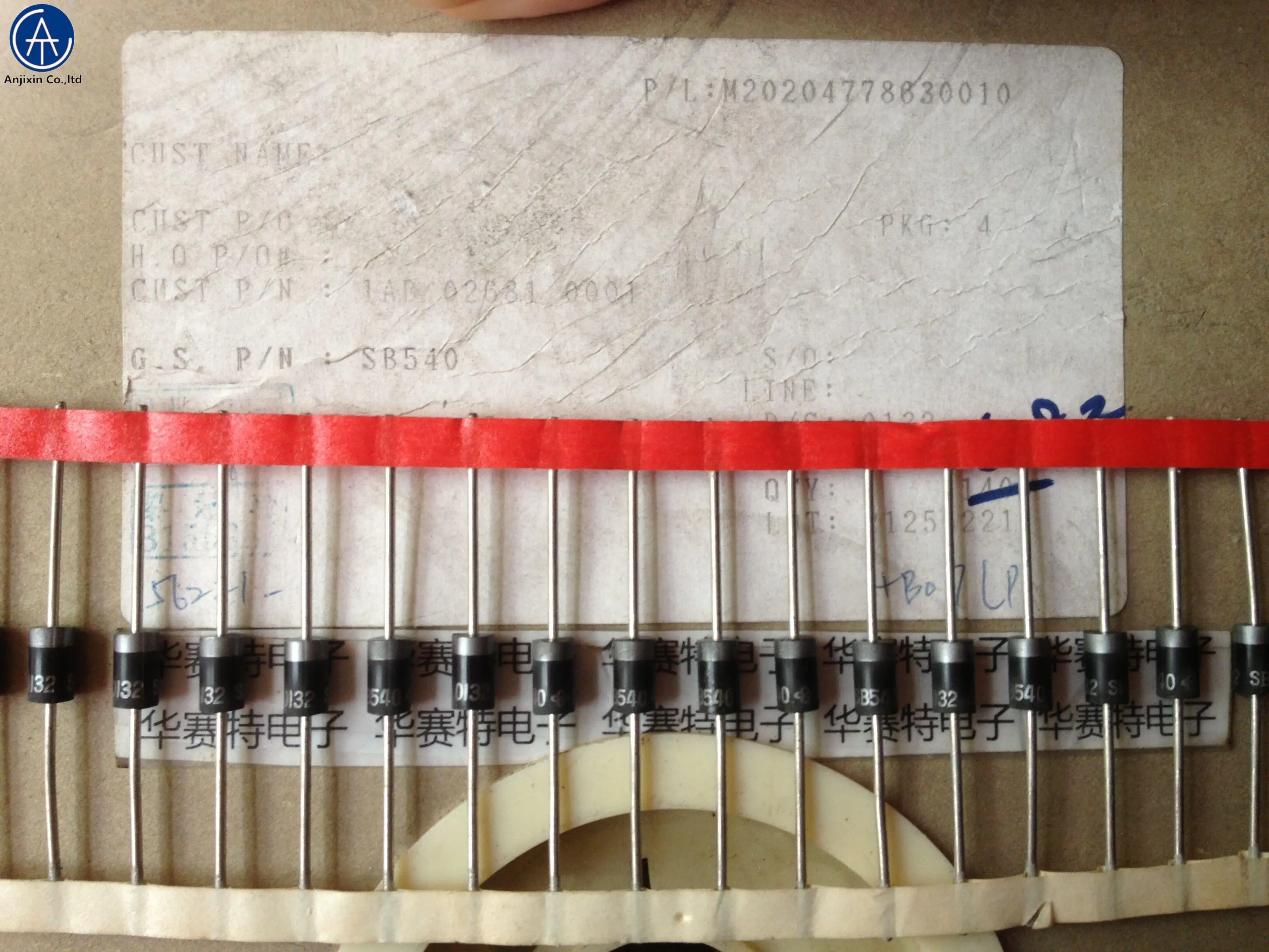 Оригинальный Новый SB540 DO-201AD диод Шоттки 5A 40V 30 шт. 100%