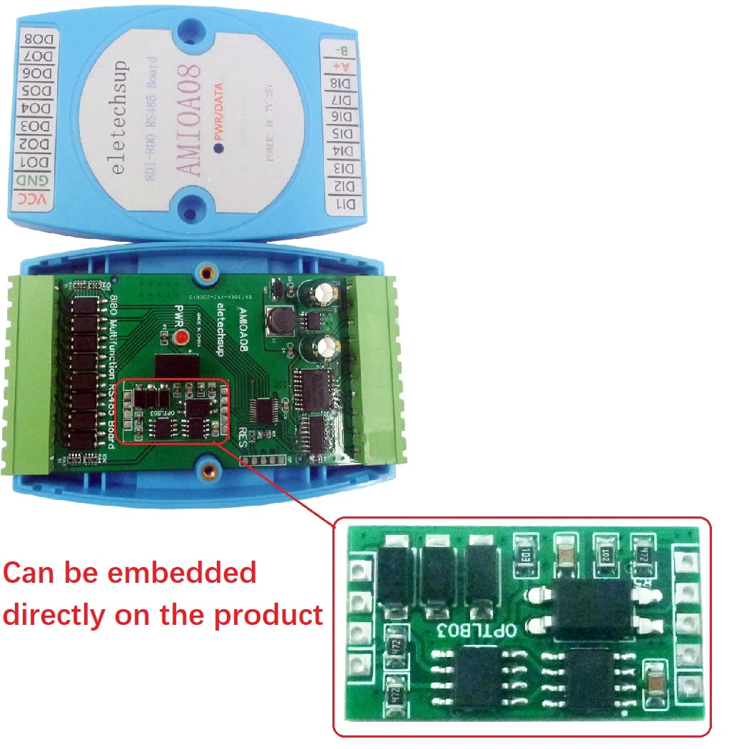 Фото UART TTL к RS485, изолированная защита от перенапряжения промышленного класса для Arduino MEGA Raspberry Pi 4 NODEMCU ESP8266 №1