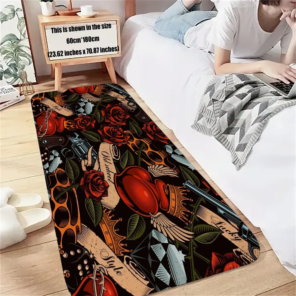 Напольный коврик для ванной прихожей на полу новые школьные татуировки рисунки