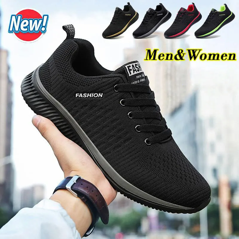 

Fashion Men Women Running Shoes Sneakers Breathable Comfortable Non-slip Shoes Lightweight Tennis Shoes Casual Sport Shoes