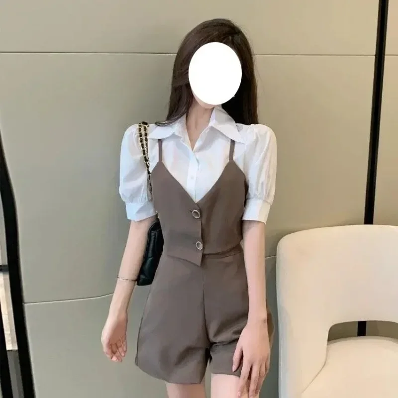 Новые женские короткие комплекты из 2 предметов с верхним и нижним рукавом