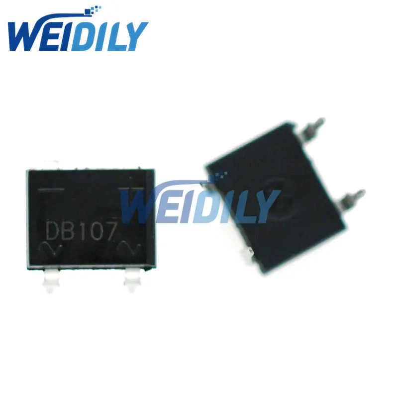 10PCS DB107 db107 dip4 dip 1A 1000V Single Phases Diode Rectifier Bridge | Электронные компоненты и