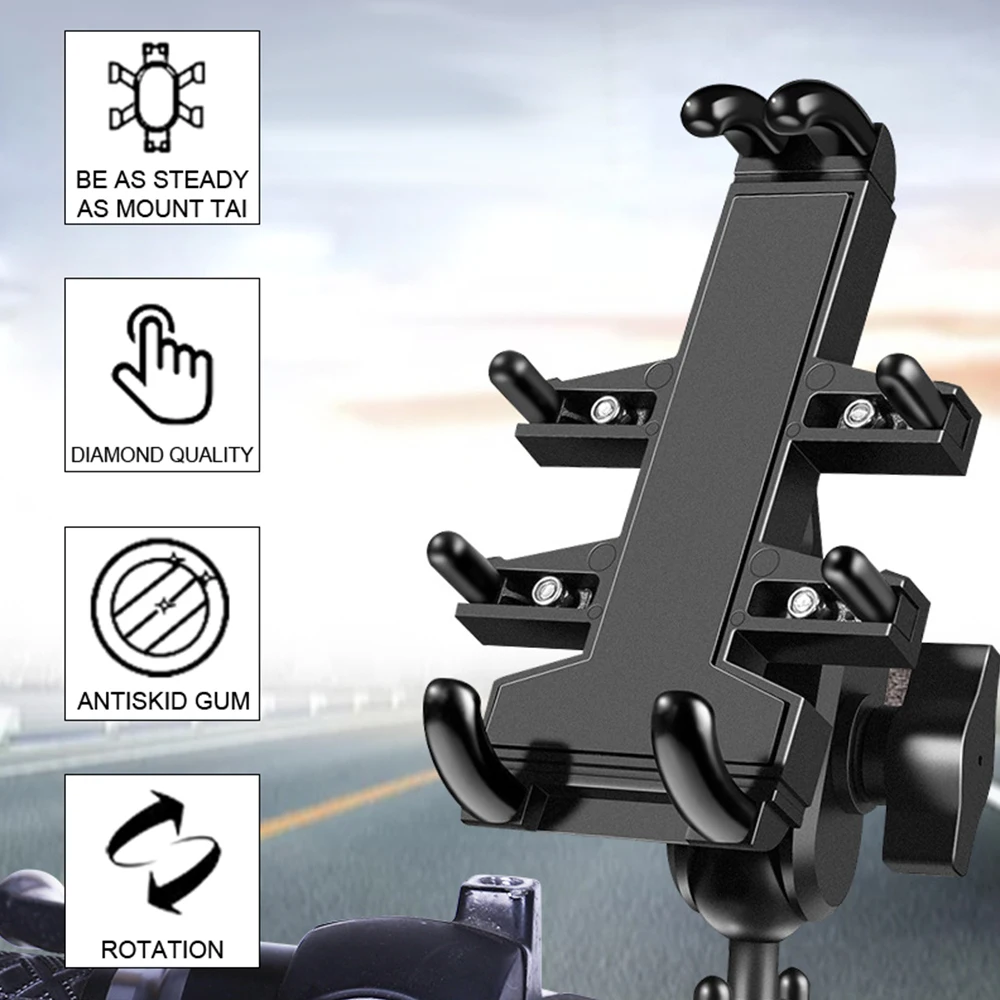 

Держатель для мотоцикла, универсальный кронштейн для GPS-навигатора, кронштейн для руля велосипеда, подставка для бокового зеркала из алюминиевого сплава