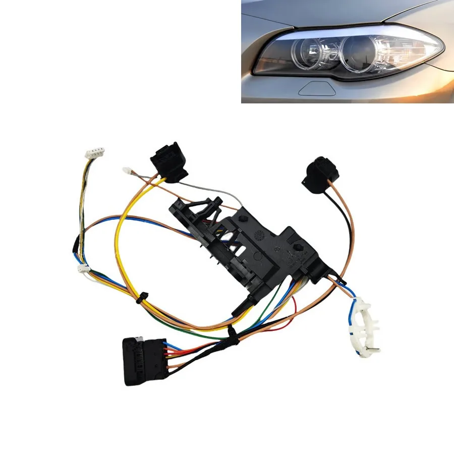 Фото Для BMW 5 серии F10 F18 2011 2012 2013, галогенные автомобильные аксессуары, внутренний жгут проводов для фар, жгут проводов №1