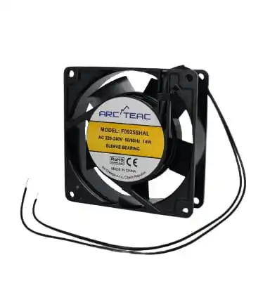Вентилятор ARCTEAC F0925SHAL осевой, 230В AC, 92х92х25 мм, подшипник скольжения