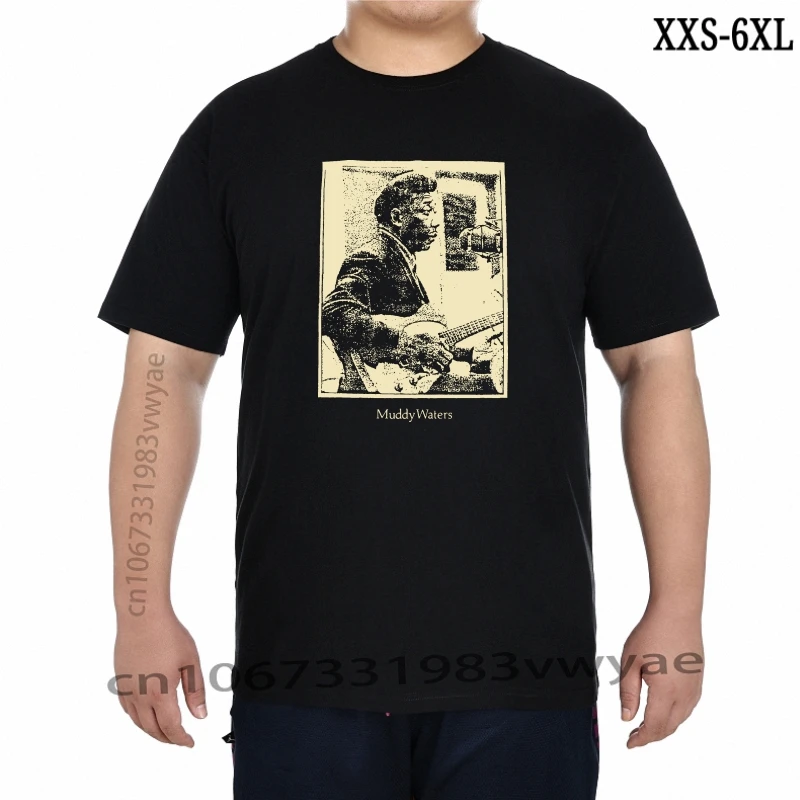 

Muddy Waters Studio Vintage Style T Shirt Blues Telecaster Guitar 3Xlg Blk Men Clothes Tee Shirt XXS-6XL