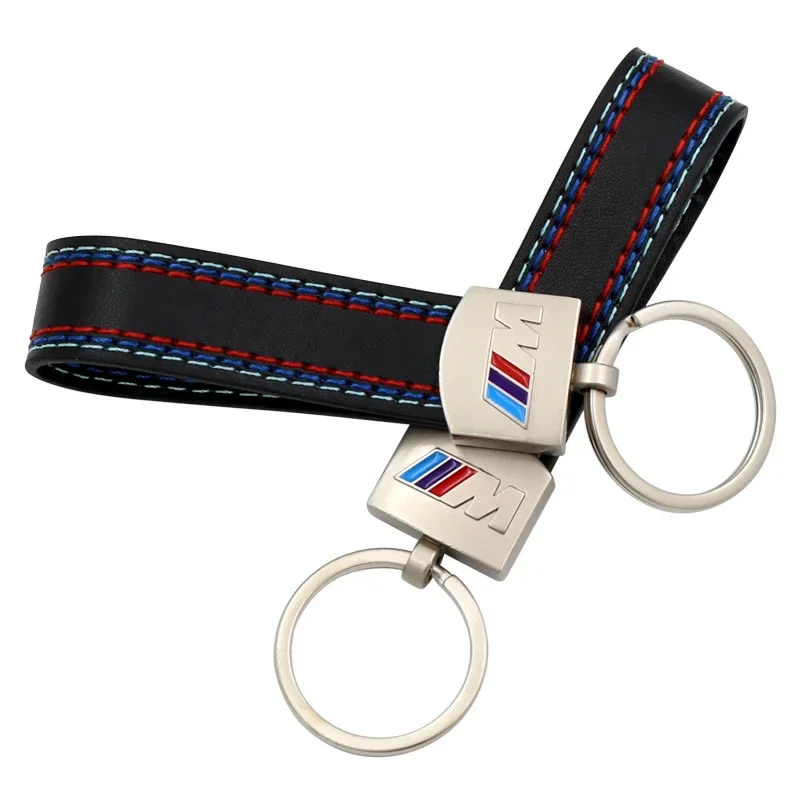 1 шт. кожаный автомобильный брелок металлический для ключей стиль bmw M наклейка e46