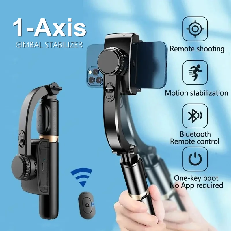 Ручной карданный стабилизатор для смартфона селфи-Палка с Bluetooth Расширенный