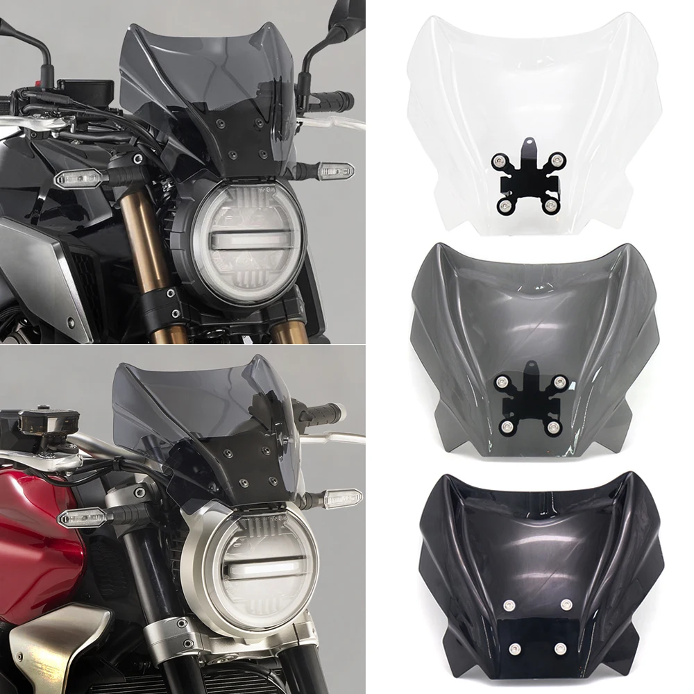 

CB650R CB1000R New Motorcycle Windshield Wind Deflector Windscreen Fairing Baffle Cover For Honda CB 650 1000 R 2018 2019 2020
