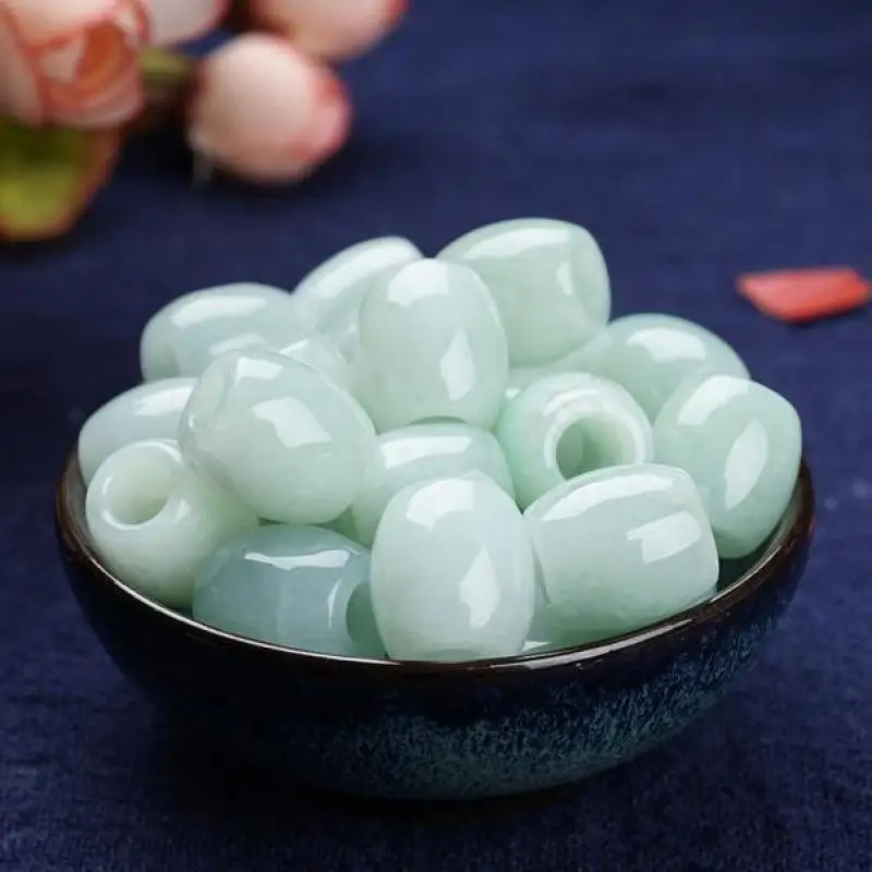 Бусина Из бирманского нефрита для изготовления ювелирных изделий сделай сам