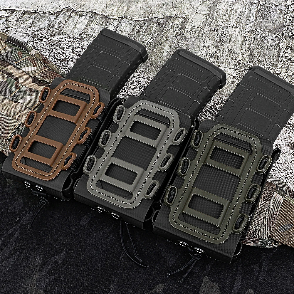 Чехол для магазина KRYDEX Tactical 5 56 7 62 Softshell M4 M16 AK Polymer Fast Mag Carrier MOLLE/PALS охотничье