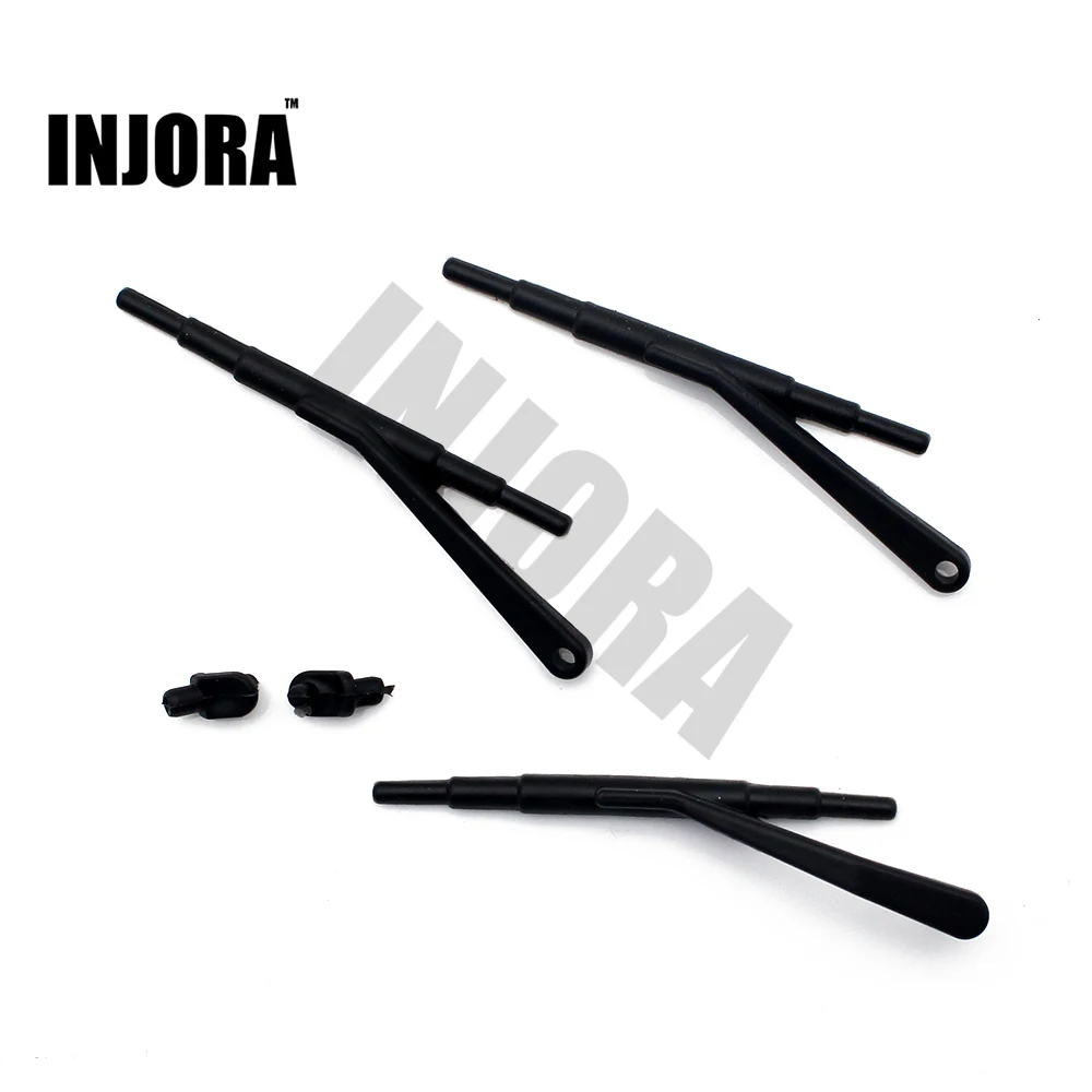 

INJORA 1:10 RC Crawler Black Rubber Wiper for Axial SCX10 90046 90047 D90 Body Shell Parts