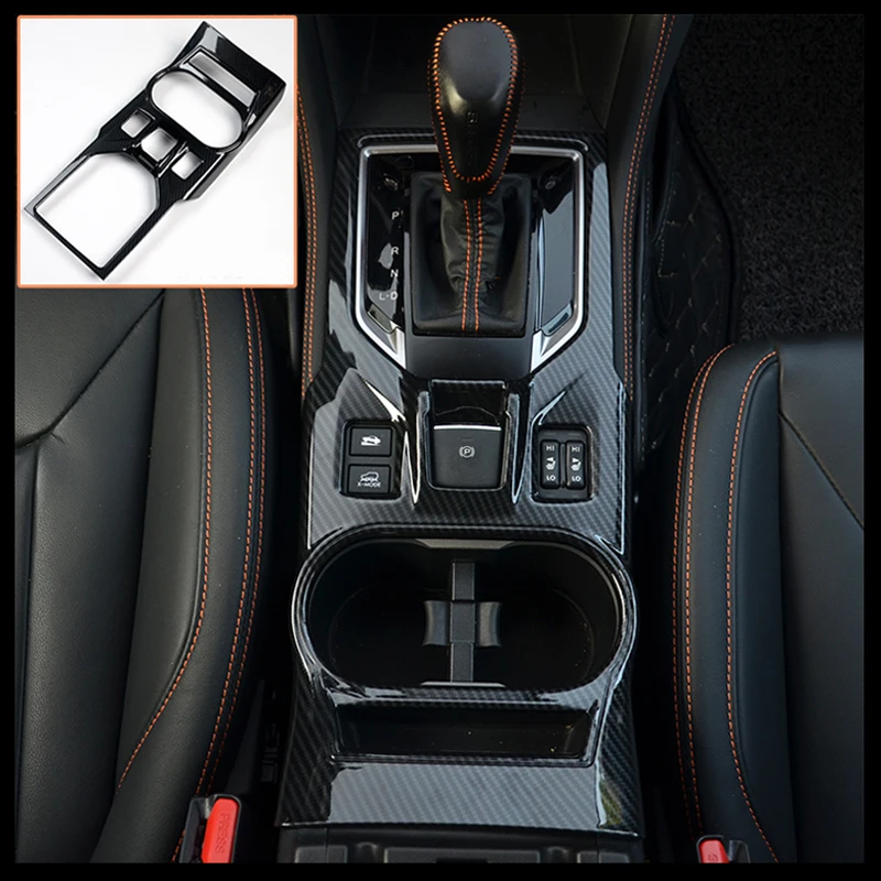 

Car Gear Shift Panels Decor Cup Holder Panels Sequins Cover Frame Styling For Subaru XV Crosstrek GT 2018-2021 Auto Accessories