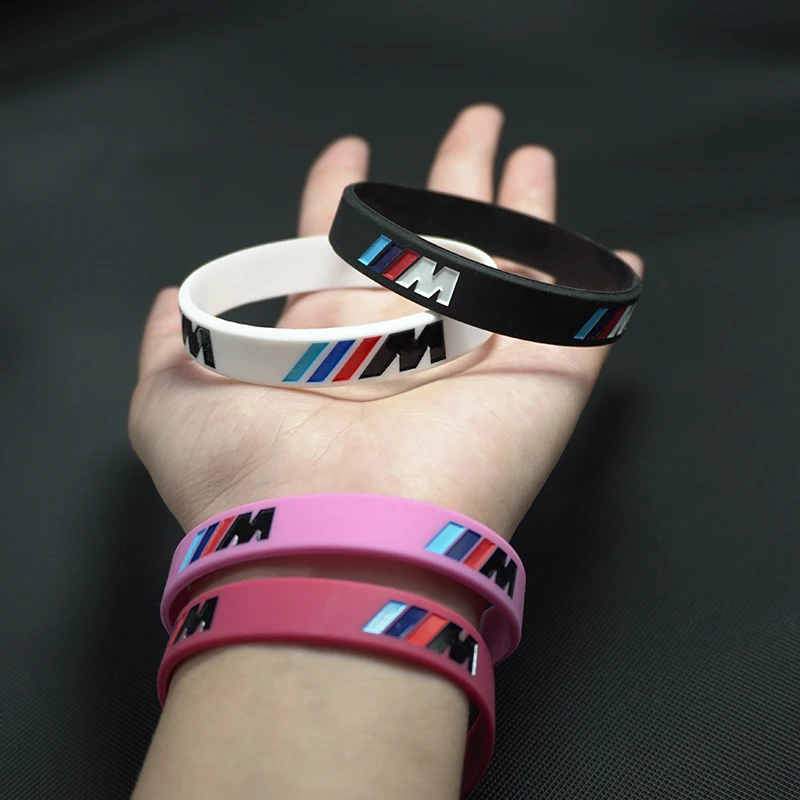 Браслет из силиконовой резины M Power для BMW Emblem M3 M5 X1 X3 X5 X6 E46 E39 E36 E60 Seires Гибкий