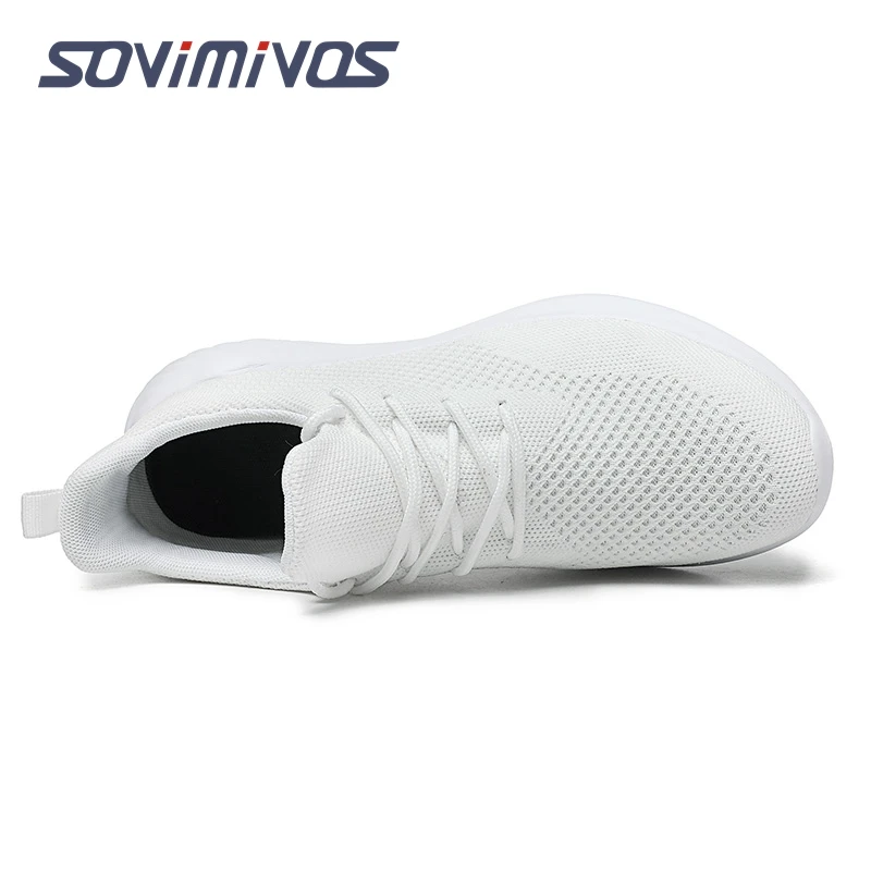 Men Running Shoes 2022 Comfortable Sport Shoes Men Trend Lightweight Walking Shoes Men Sneakers Breathable Zapatillas White