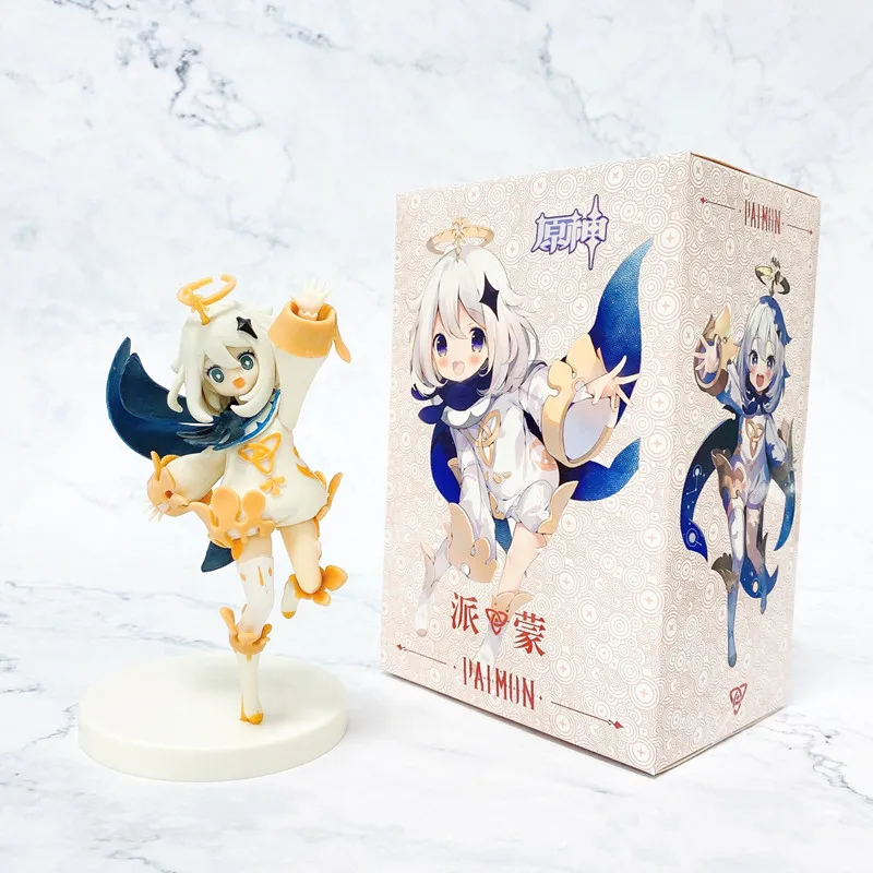 

7-14cm anime figure Genshin Impact beautiful girl Paimon Action Figure Genshin Impact Paimon Figurine collect Model Toys Doll