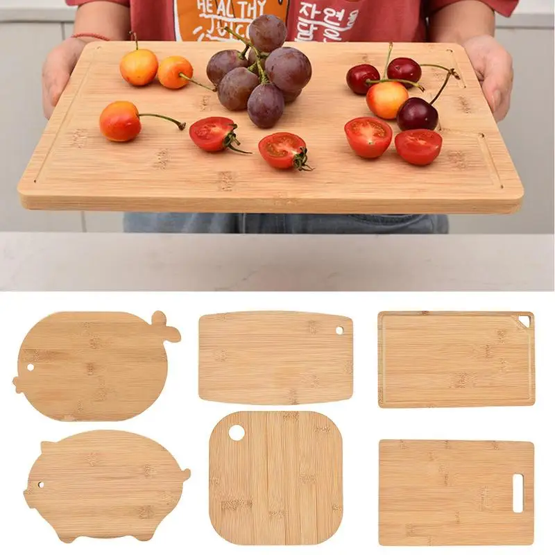 

Bamboo Cutting Board Household Cutting Pad Mini Fruit Supplementary Food Board Kitchen Tools Kitchen Supplies