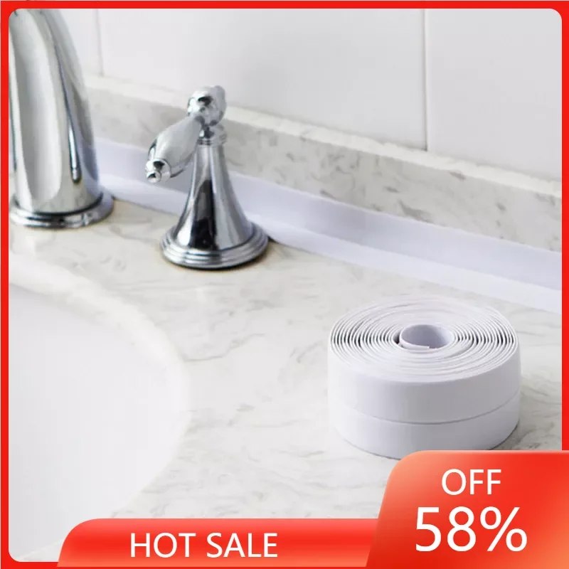 

Shower Water Proof Mould Proof Tape Sink Bath Sealing Strip Tape Self Adhesive Waterproof Wall Sticker For Kitchen