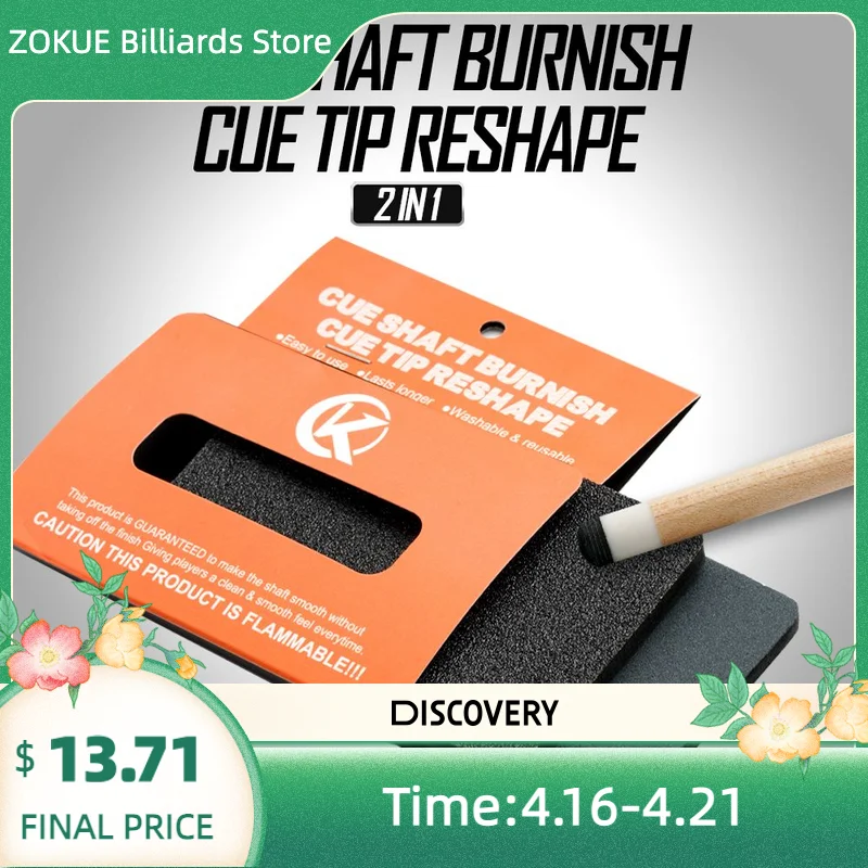 

KONLLEN инструменты для технического обслуживания кия 2 в 1, вал для бильярдного кия/наконечник, прибор для выгорания, снукер, вал кия, более плав...