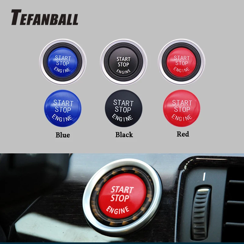 

Car Engine START Button Replace Cover STOP Switch Button Decoration for BMW X1 X5 E70 X6 E71 Z4 E89 3 5 Series E90 E91 E60