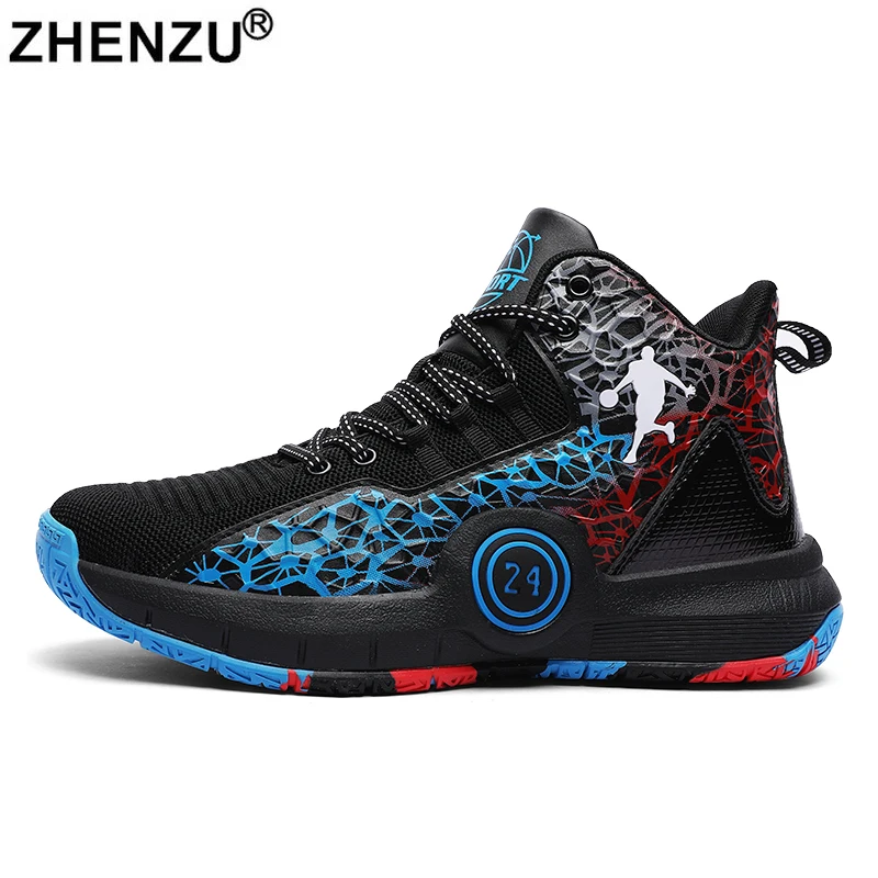 

ZHENZU 2022 Size 31-40 Children Boys Brand Basketball Shoes Kids Sneakers Sports Shoes Child Basket Trainer tenis de niña