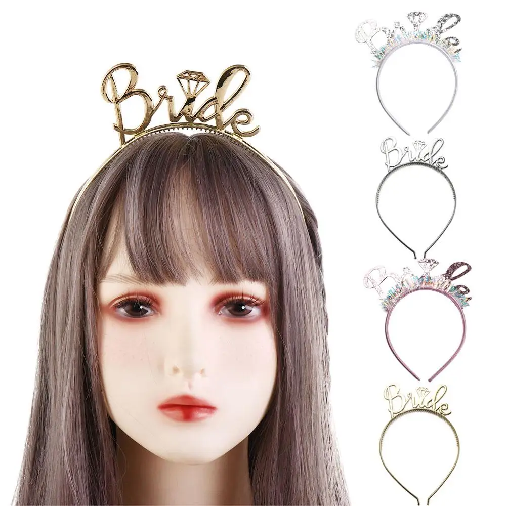 

Decoration Letter Wedding Decorate Birthday Headband Bride Crown Bride Hair Band Single Party Headband Korean Style Headband