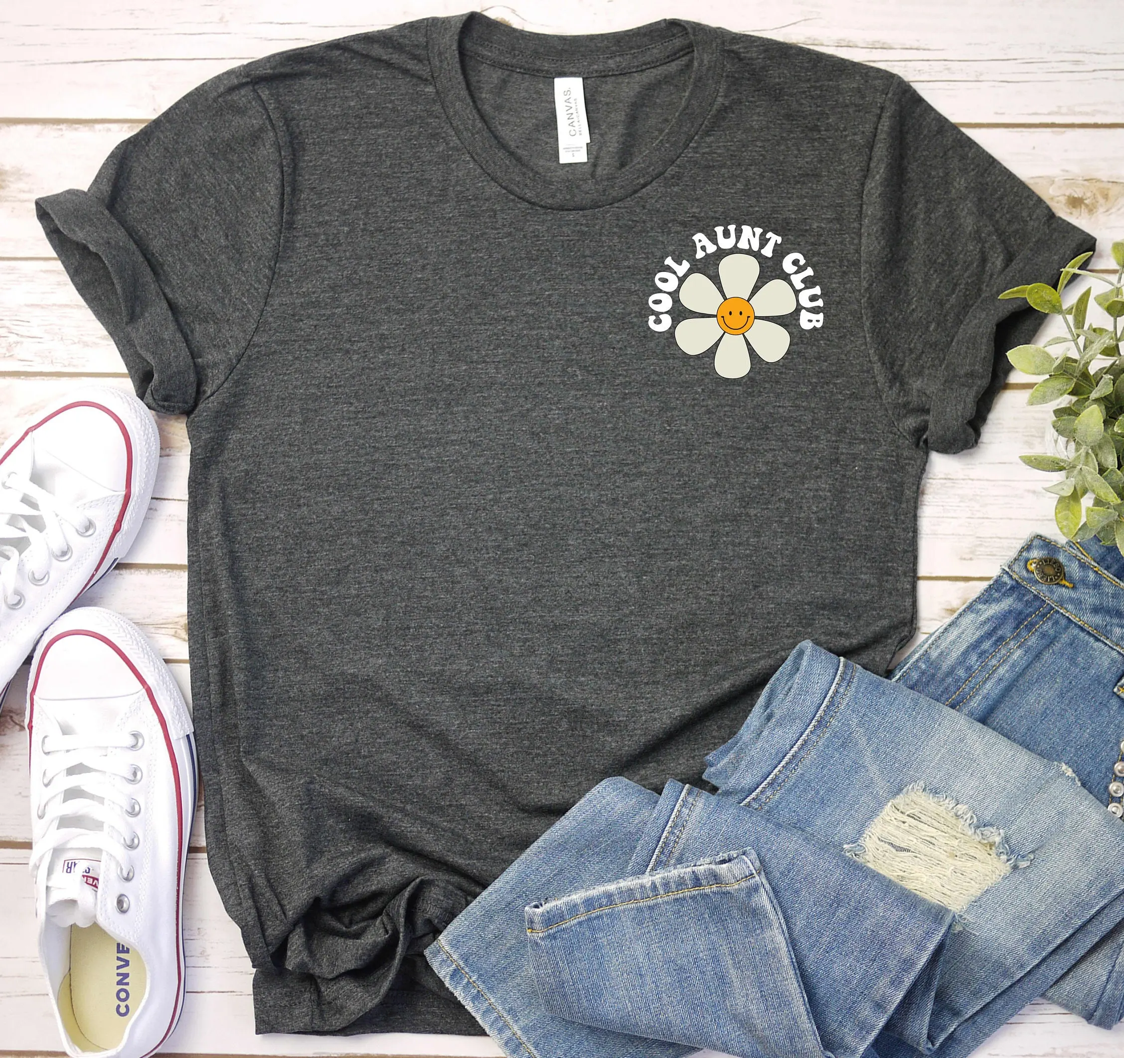 Классная футболка с тетей забавная забавным S от племянника в стиле ретро