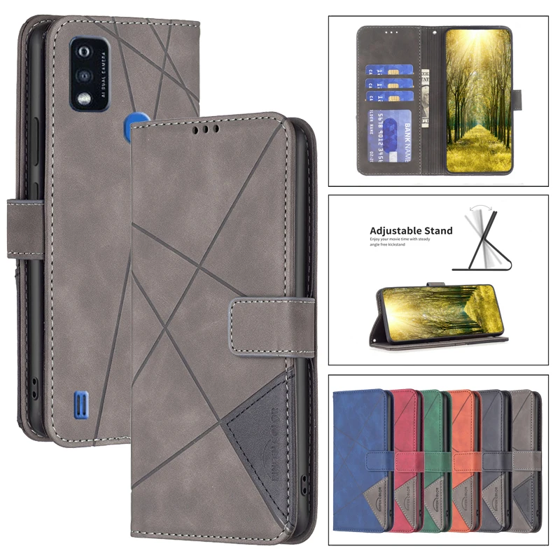 

Flip Leather Wallet Cover Case on For ZTE Blade A52 A31 A51 A71 ZTEA52 ZTEA51 A 52 51 31 BladeA71 Phone Bags Stand Protect Cases