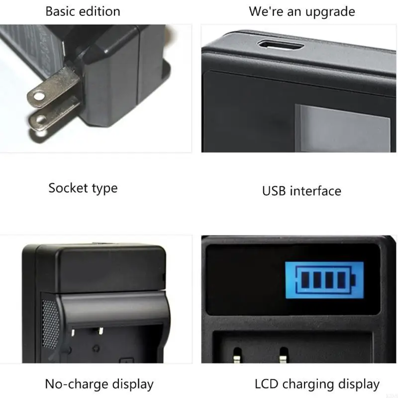 Фото Запасное зарядное устройство K3NB LCD USB LP-E10 для 1100D, 1200D, №1