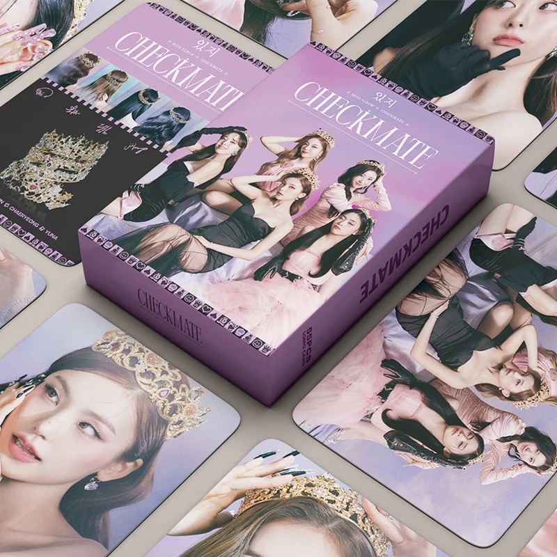 55 шт./компл. Kpop ITZY Group новый альбом открытки CHECKMATE LOMO фотооткрытки с HD-печатью для