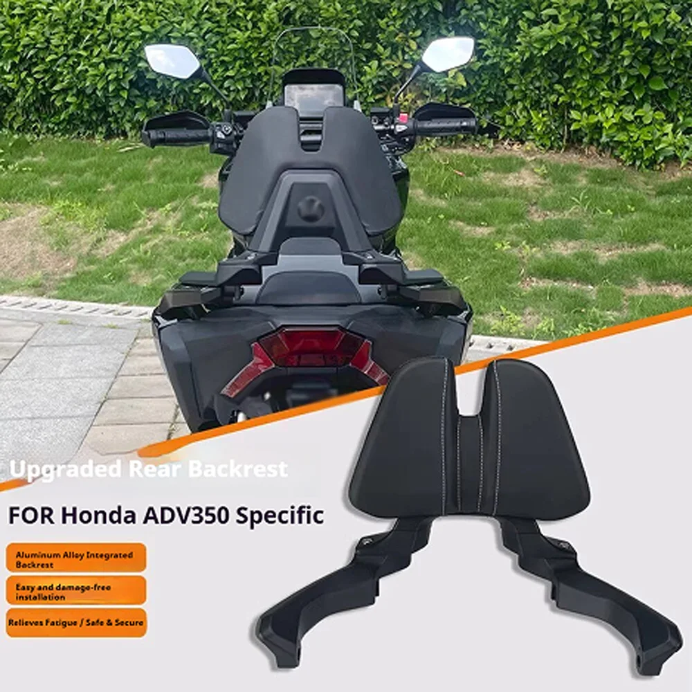 Фото Алюминиевая спинка-опора для пассажира Honda ADV350 NSS350 с поддержкой поясницы, без сверления, аксессуары для мотоциклов №2