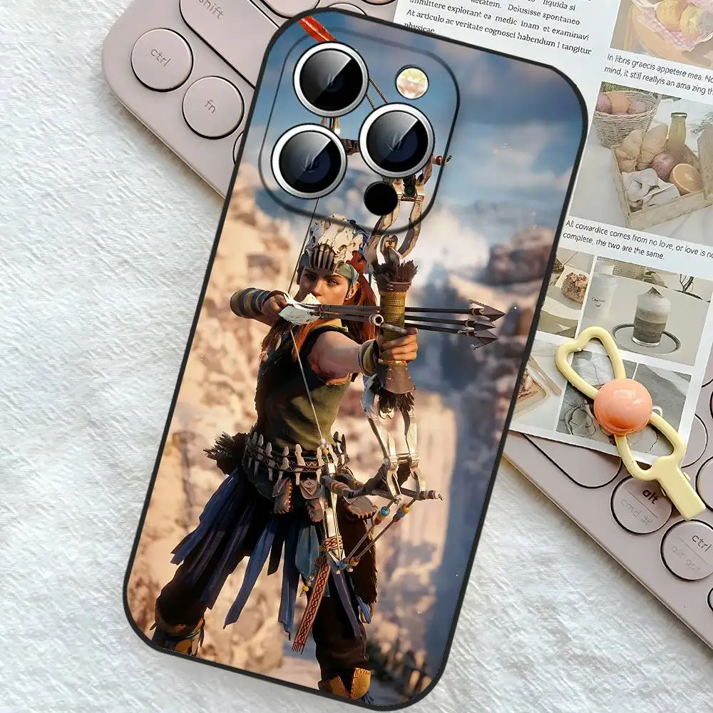 Фото Чехол для телефона Game H-Horizon Zero Dawn Aloy Slim Black, идеально подходящий для iPhone 17, 16, 15, 14, 13, 11 Pro Max, Plus, X, Xr, Xs Max, 13 Mini №4