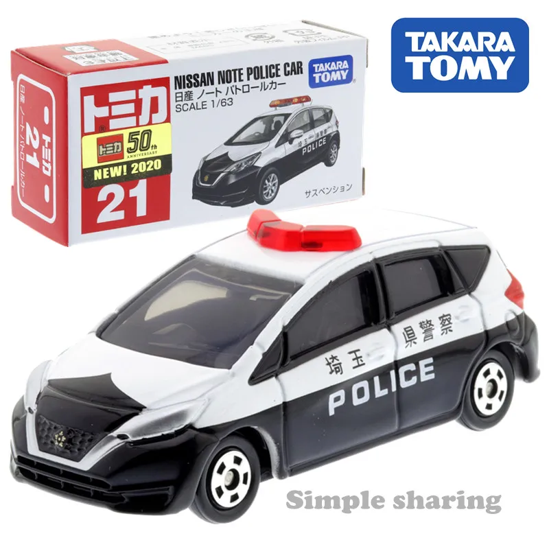 

Takara Tomy Tomica No.21 Nissan Note Police Patrol Vehicle Scale 1/63 Mini Kids Toys Motor Vehicle Diecast Metal Model New