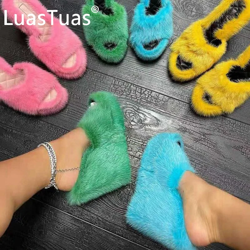 

Женские босоножки на танкетке LuasTuas, черные босоножки на танкетке, Клубная обувь для вечеринки, размер 36-43, для лета, 2022