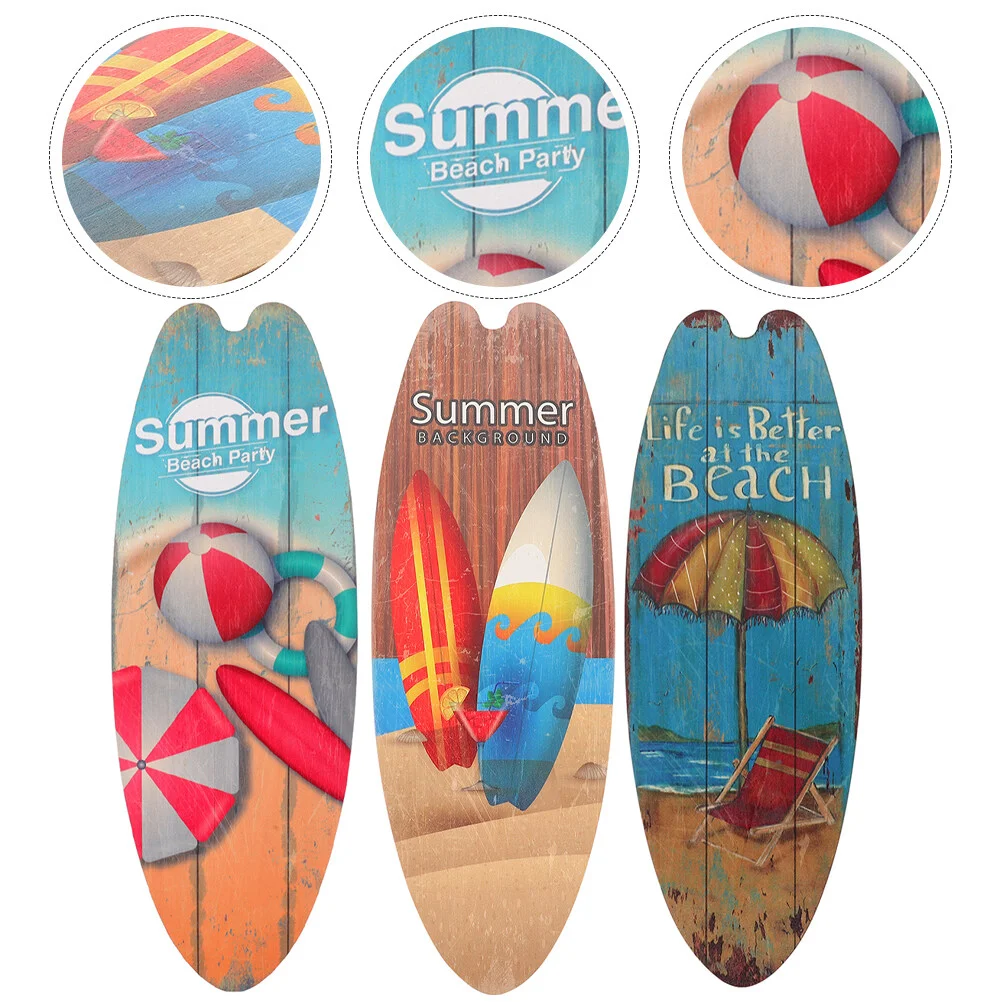 

Wooden Plaque Beach Room Decor Bathroom Door Sign Signs Wall Surf Board Decoration Bar
