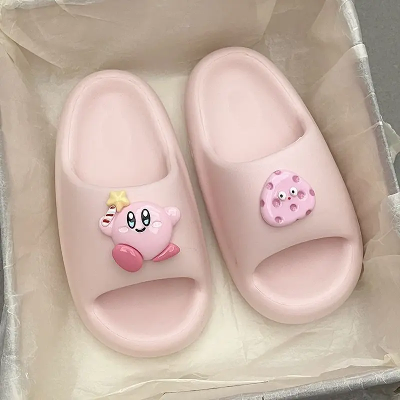 Крутые женские шлепанцы Kirby Ummer мягкие сандалии с мультяшным рисунком Пляжная